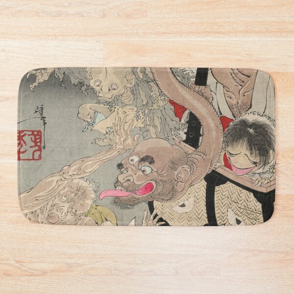 Item preview, Vintage Japanese Demons Ukiyo-e Print designed and sold by Vintage Wall Art.