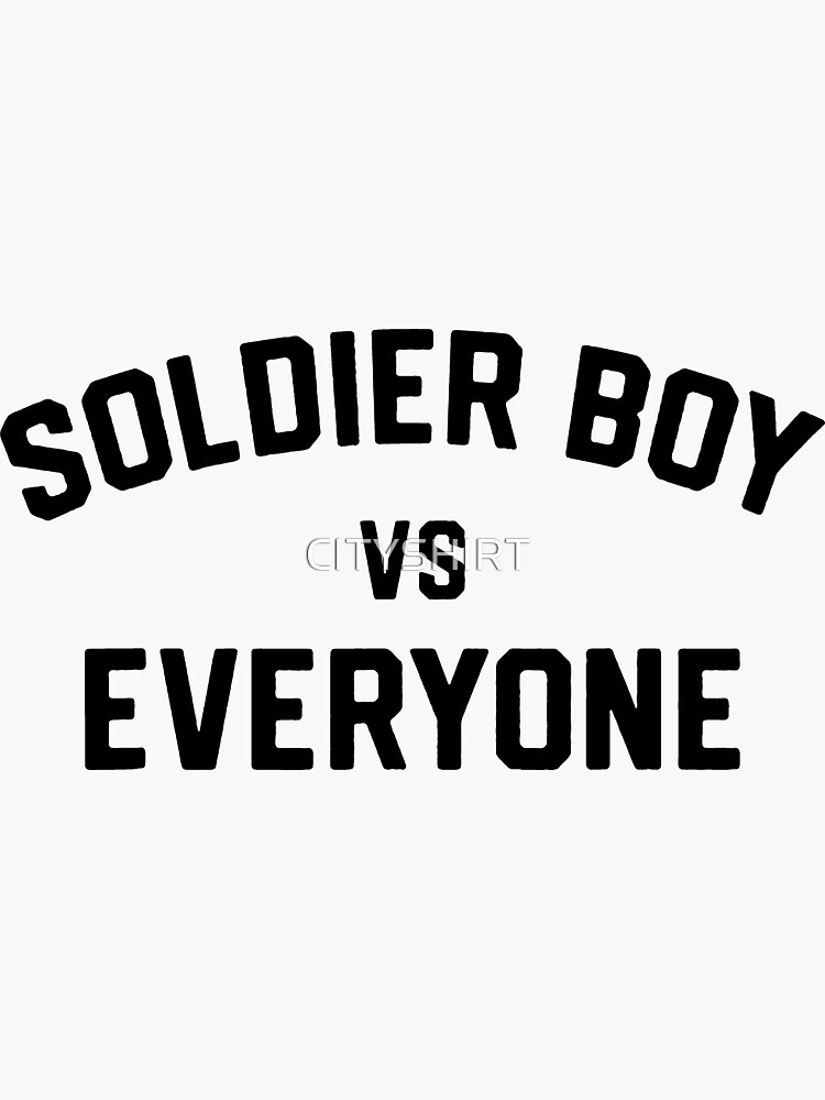 "Soldier Boy Vs Everyone" Sticker for Sale by CITYSHIRT Redbubble