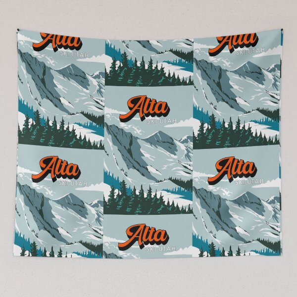Item preview, Alta Ski Area Winter Utah Vintage designed and sold by KrisSidDesigns.