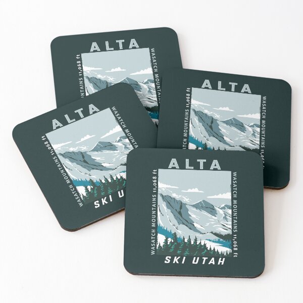 Item preview, Alta Ski Area Winter Utah Distressed designed and sold by KrisSidDesigns.