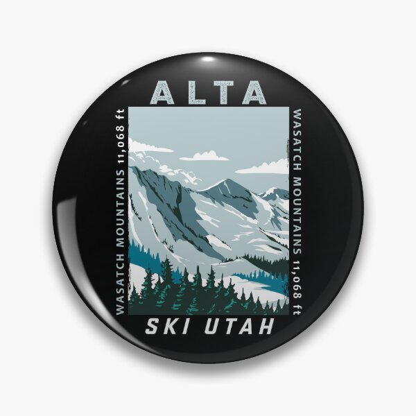 Item preview, Alta Ski Area Winter Utah Distressed designed and sold by KrisSidDesigns.