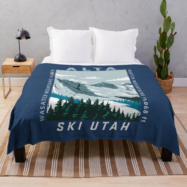Item preview, Alta Ski Area Winter Utah Distressed designed and sold by KrisSidDesigns.