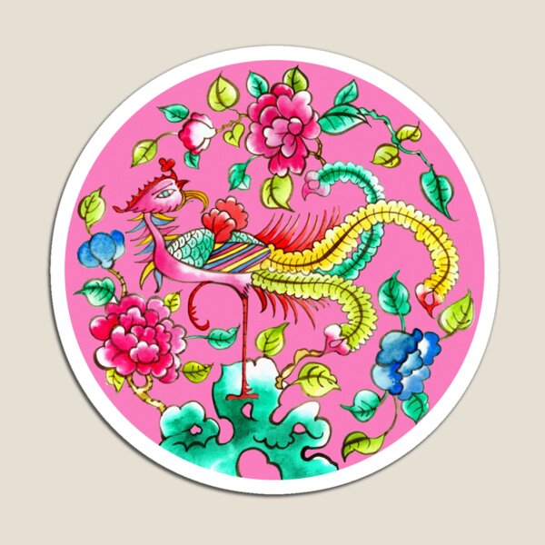 Item preview, Peranakan pattern:Yellow & Pink designed and sold by HEADMADE-TV.