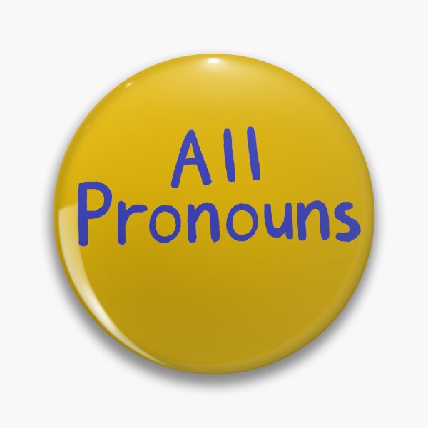 Item preview, Yellow All Pronouns (Blue Text) designed and sold by Smoltsuki.