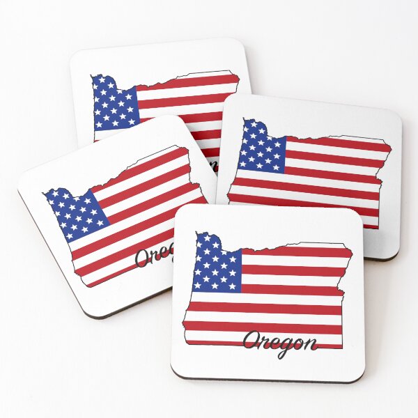 Item preview, Oregon -- US State (flag-map) designed and sold by ArchitectGrubb.