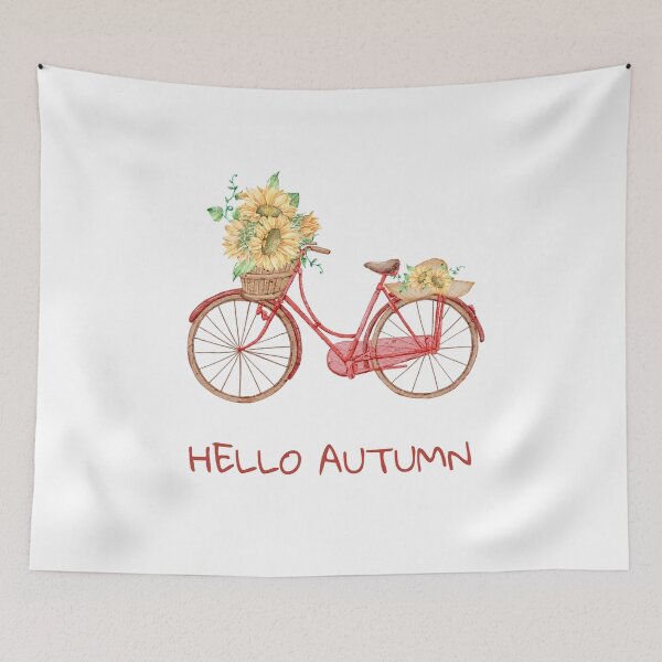 Item preview, Bicycle Sunflower Hello Autumn designed and sold by WORLD-SOFIA.
