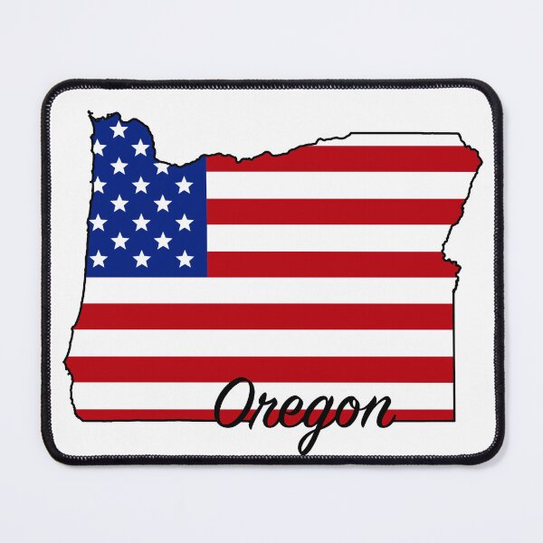 Item preview, Oregon -- US State (flag-map) designed and sold by ArchitectGrubb.