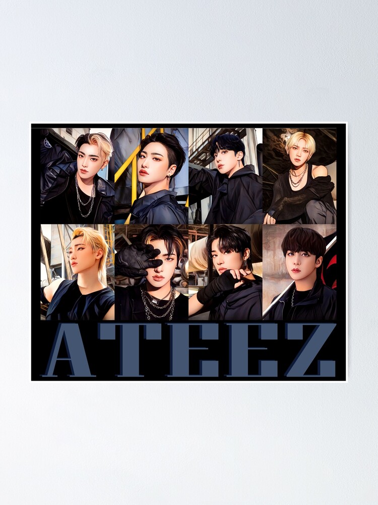  8 Pcs ATEEZ posters: Posters & Prints