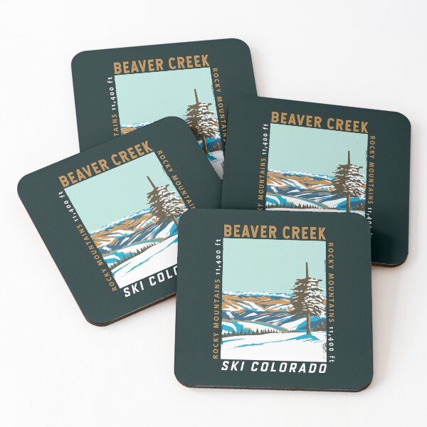 Item preview, Beaver Creek Ski Area Winter Colorado Distressed designed and sold by KrisSidDesigns.
