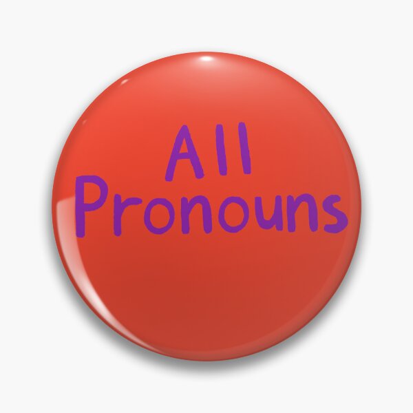 Item preview, Red All Pronouns (Purple Text) designed and sold by Smoltsuki.
