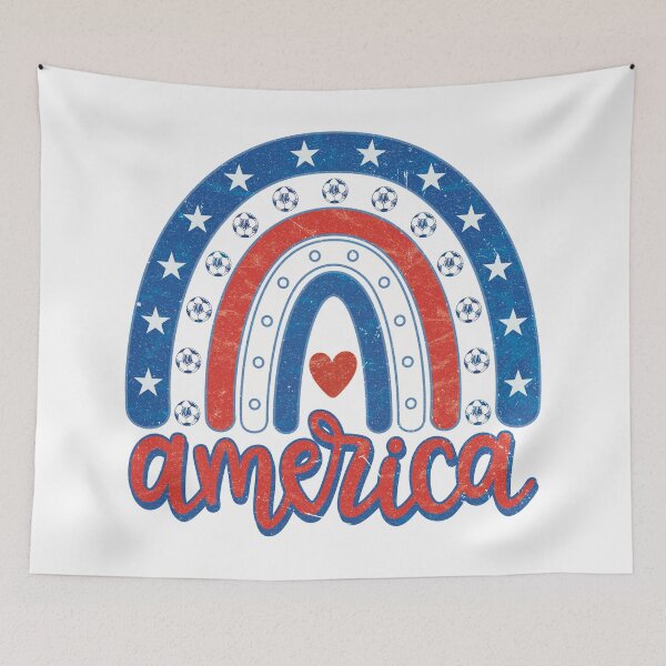 Artikelvorschau, Amerika-Regenbogen-USA-Flagge (WOSO) entworfen und verkauft von Numero14.