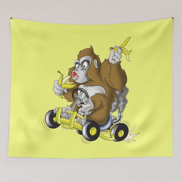 Item preview, Gorilla Go Kart (no background) designed and sold by Meethus.