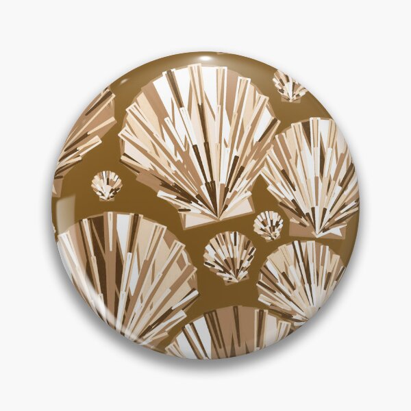 Item preview, Chocolate Brown and Beige Sea Shells designed and sold by Marymarice.