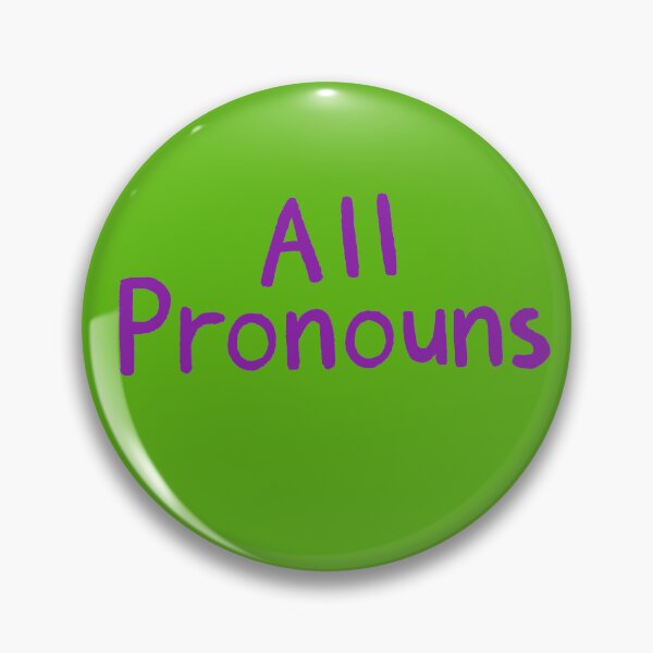 Item preview, Green All Pronouns (Purple Text) designed and sold by Smoltsuki.