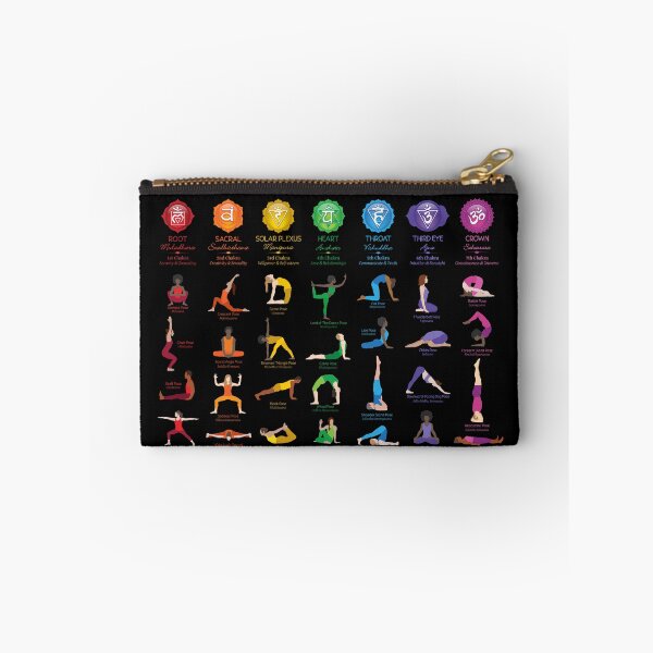 Item preview, Yoga Chakra Poses Poster - 74 BBG designed and sold by chakraplaza.