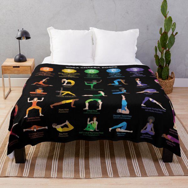 Item preview, Yoga Chakra Poses Poster - 74 BBG designed and sold by chakraplaza.