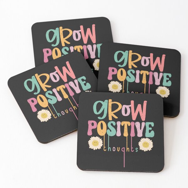 Item preview, Grow positive thoughts - inspirational saying designed and sold by VichallanStudio.