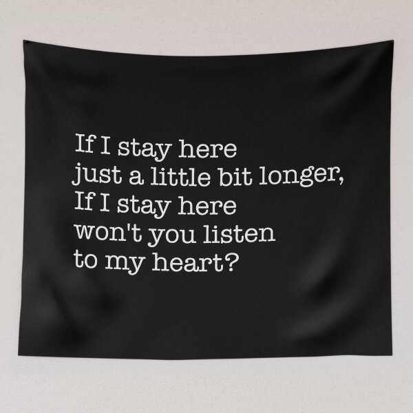 Item preview, If I stay here (white) designed and sold by didijuca.