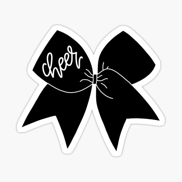 Black Cheer Bow