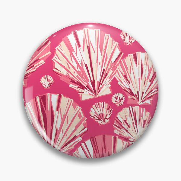 Item preview, Deep Coral and Pastel Pink Sea Shells designed and sold by Marymarice.