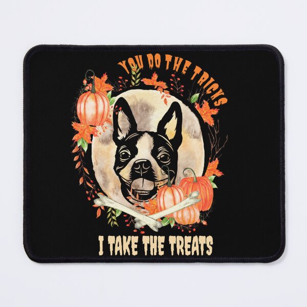 Item preview, Boston Terrier Dog Owner Halloween Pumpkin Humor Funny designed and sold by Cuddlythopia.
