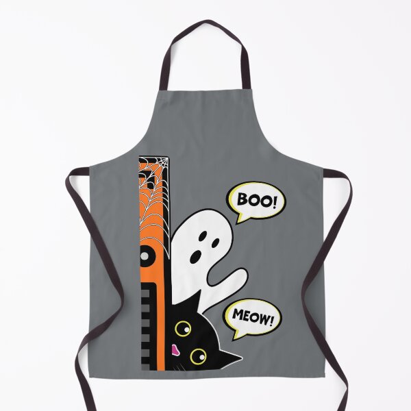 Item preview, Boo! Meow! Ghost and Cat Halloween designed and sold by ALesterDesign.