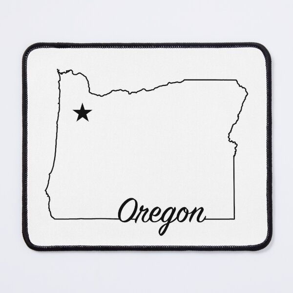Item preview, Oregon -- US State (simple outline with capital star) designed and sold by ArchitectGrubb.