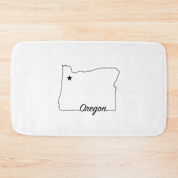 Item preview, Oregon -- US State (simple outline with capital star) designed and sold by ArchitectGrubb.