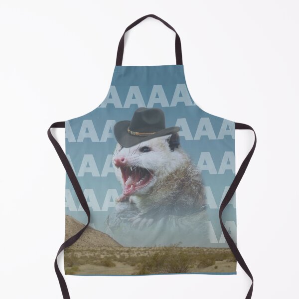 Item preview, screaming cowboy possum designed and sold by BattleGoat.