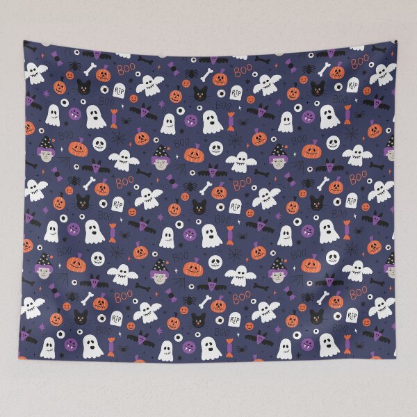 Item preview, Halloween Party Pattern designed and sold by IlustraDeni.
