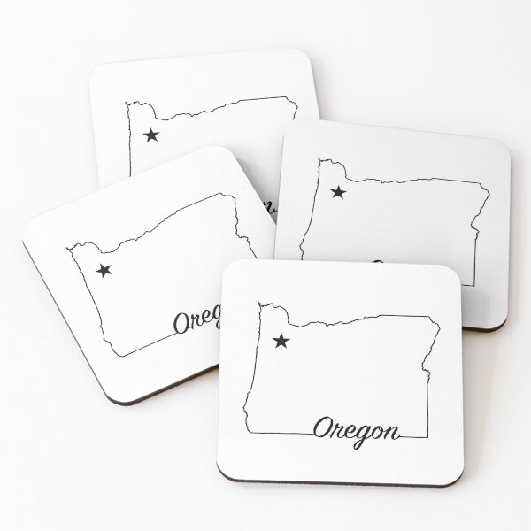 Item preview, Oregon -- US State (simple outline with capital star) designed and sold by ArchitectGrubb.