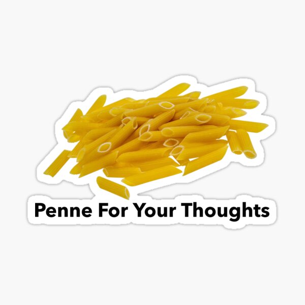 Aperçu de l'œuvre Penne pour vos pensées, Funny Food, Wilow Days créée et vendue par avit1.