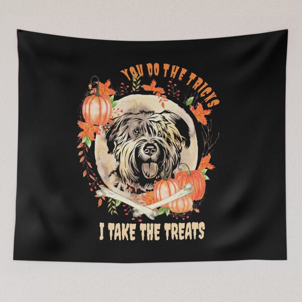 Item preview, Bouvier des Flandres Dog Owner Halloween Pumpkin Humor Funny designed and sold by Cuddlythopia.