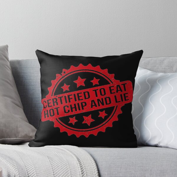 Item preview, Certified To Eat Hot Chip And Lie Rubber Stamp Seal Design designed and sold by WalterBenson.