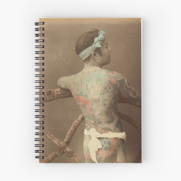 Item preview, Japanese Tattoo Portrait by Kusakabe Kimbei designed and sold by Vintage Wall Art.