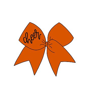 13 black and orange outlet cheer bows