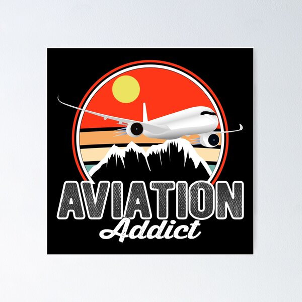 Item preview, Aviation Addict A350 - Vintage pilot gift designed and sold by FouDeeziner.