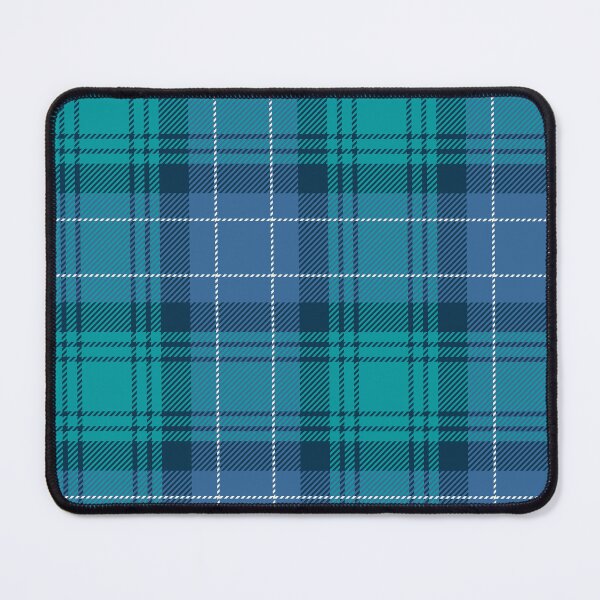 Item preview, Blue and Turquoise Checkered Tartan Plaid designed and sold by PatternMama.