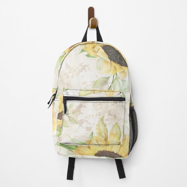 Item preview, white background gold marble sunflower pattern designed and sold by Beeroclock.