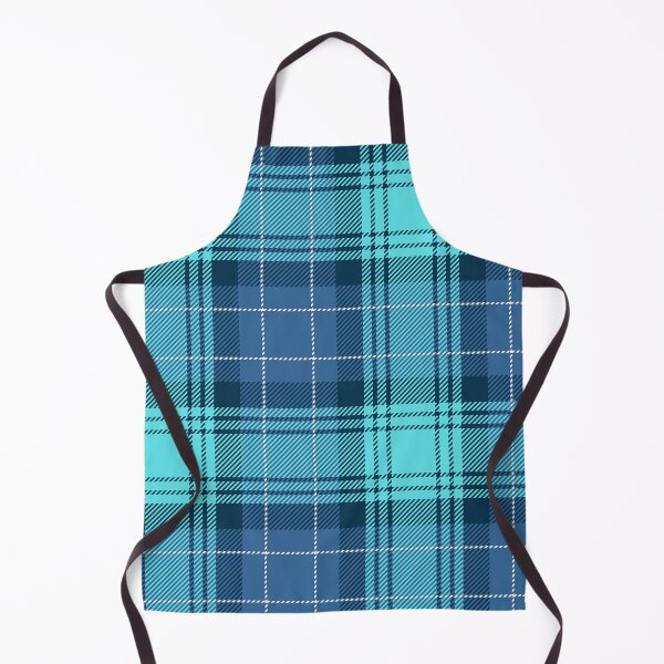 Artikelvorschau, Kariertes Tartan-Plaid in Indigo-Türkis und Himmelblau entworfen und verkauft von PatternMama.