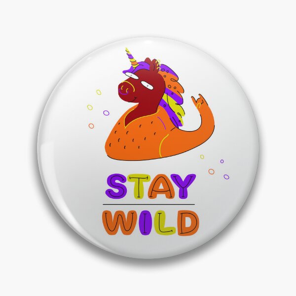 Item preview, Funny Unicorn Punk. STAY WILD - motivation phrase designed and sold by zuperelectracat.