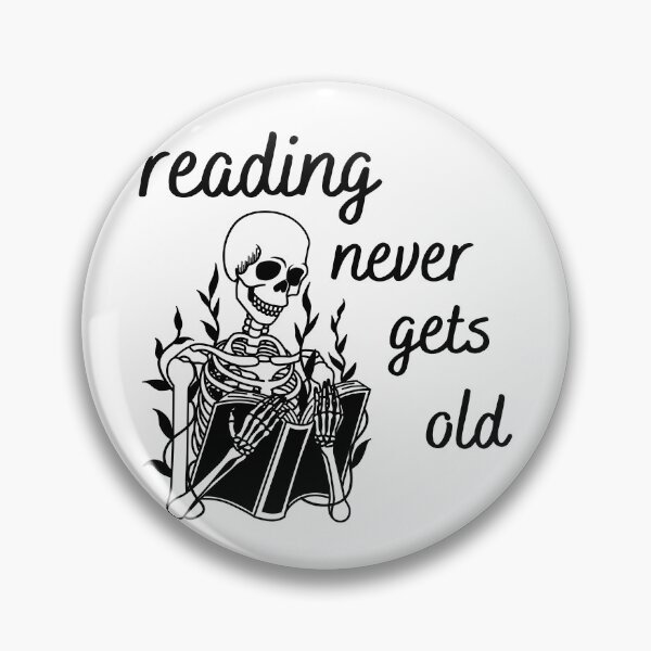 Item preview, Reading Never Gets Old - Book Skull Design designed and sold by CreativNode.