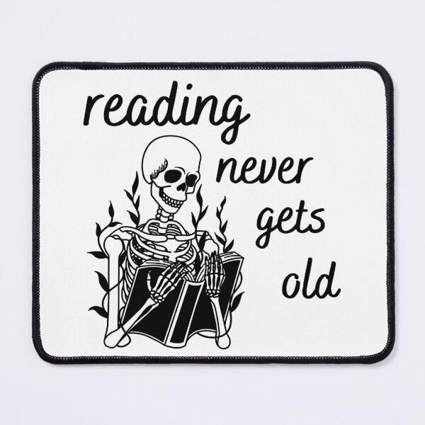 Item preview, Reading Never Gets Old - Book Skull Design designed and sold by CreativNode.