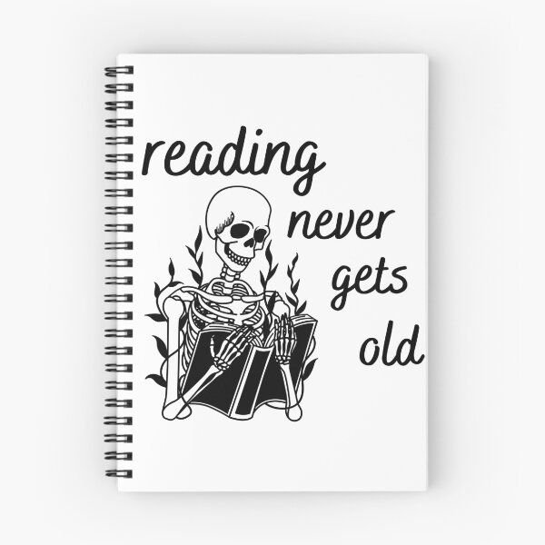 Item preview, Reading Never Gets Old - Book Skull Design designed and sold by CreativNode.