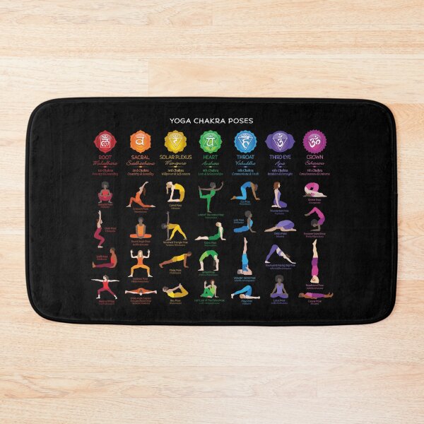 Item preview, Yoga Chakra Poses Chart - 74 BBG designed and sold by serenaking.