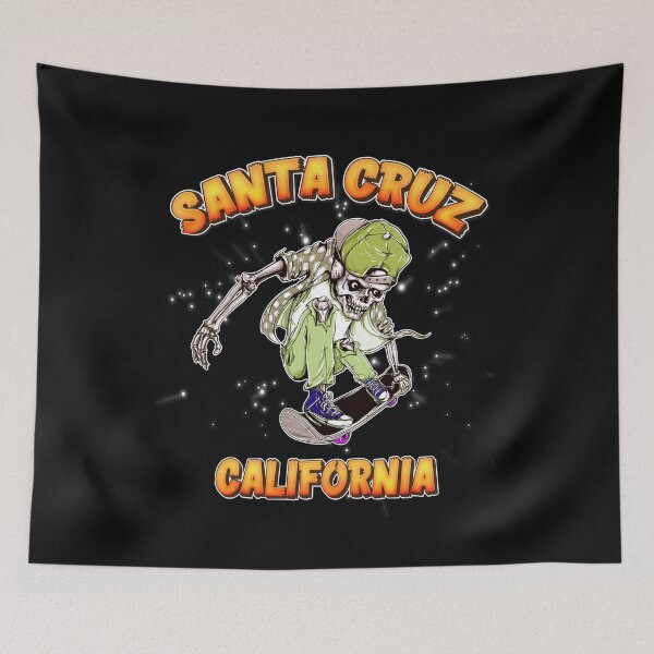 Item preview, Santa Cruz CA Skeleton Skater Skateboarder Halloween designed and sold by decentwearstore.