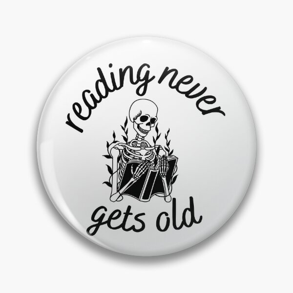 Item preview, Reading Never Gets Old - Book Skull Design designed and sold by CreativNode.