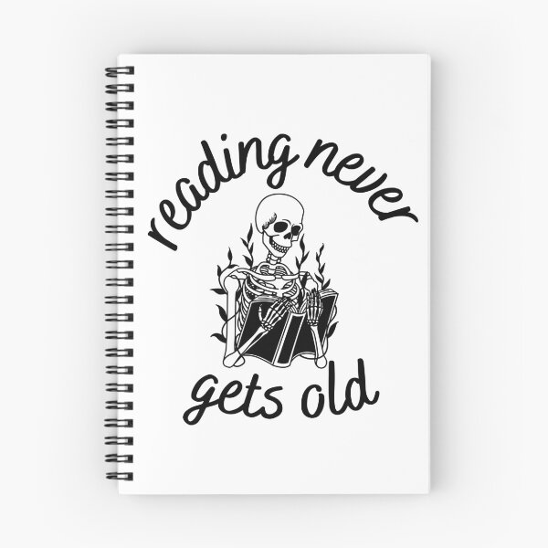 Item preview, Reading Never Gets Old - Book Skull Design designed and sold by CreativNode.