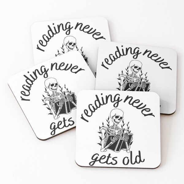 Item preview, Reading Never Gets Old - Book Skull Design designed and sold by CreativNode.