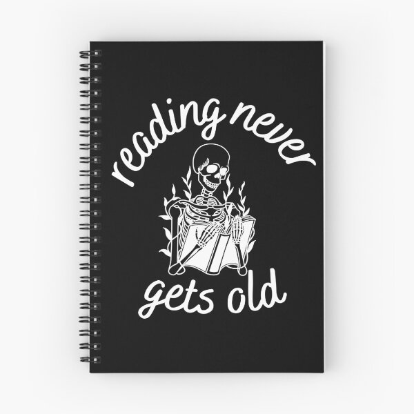 Item preview, Reading Never Gets Old - Book Skull Design designed and sold by CreativNode.
